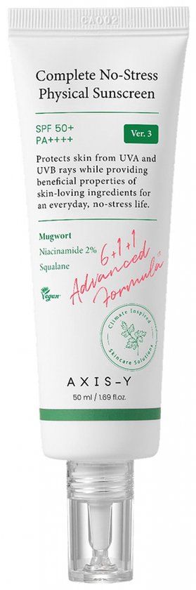 Axis-Y Complete No-Stress Physical Sunscreen SPF50+ PA++++ 50ml