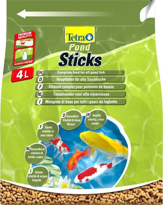 Tetra Pond Sticks Visvoer - Tuinvijvervissen - 4 ltr