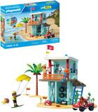 PLAYMOBIL Vakantie op het strand Reddingstoren met strandbuggy Speelgoed vanaf 4 jaar Cadeau voor kinderen Stimuleert creativiteit & avontuurlijkheid Strand- Avontuur met Figuren & Voertuig 71903