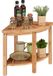 Merkloos Relaxdays Keukenrek Aanrecht - Organizer - 42 x 55 x 39,5 cm - Staand - Bamboe Hoekrek