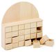 Houten Adventskalender - 24 laden - 25,5 x 24 x 5,5 cm - Rustieke stijl