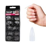 Glam'Up Paris Kunstnagels Stiletto Transparant 100 Stuks Nr. 154