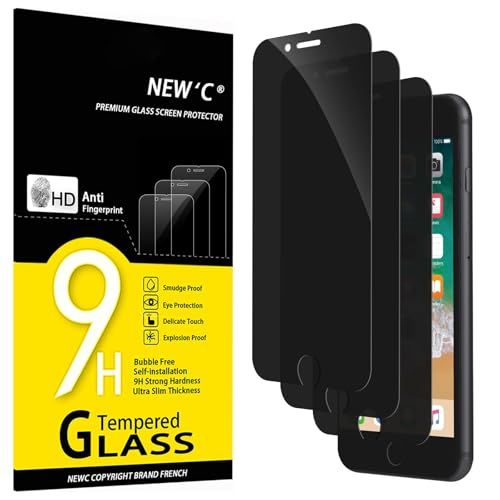 NEW'C 3 Stuks Privacy Screen Protector voor iPhone 8 Plus, iPhone 7 Plus