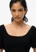 Superdry - Geweven top met smokwerk - Dames - Zwart - Maat UK16/EU44