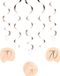 Folat Hangdecoratie Elegant Lush Blush 70 Jaar - 5 stuks