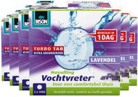 Bison Vochtvreter Turbo tab Lavendel - 6 x 100 gr - Voordeelverpakking