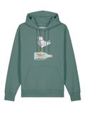 Watapparel Sweatshirt ' Möwe mit Hut ' groen / gemengde kleuren