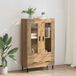 vidaXL Hoge kast Artisan-eikenhout, 69,5 x 31 x 115 cm, houtvezel