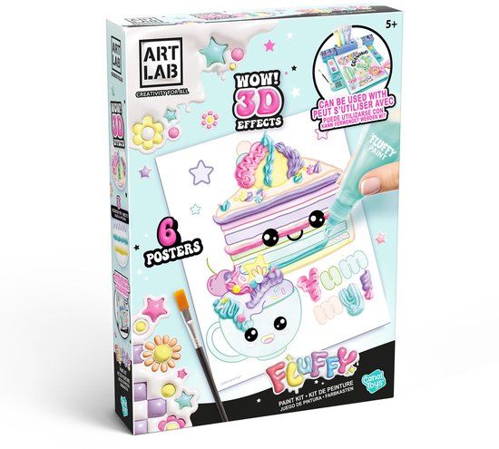 Top1Toys Fluffy - Schilder Set - Kunstmateriaal voor Creatieve Projecten