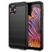 Samsung Galaxy Xcover6 Pro Coque en TPU Brossé - Fibre de Carbone - Noire