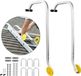 Markenlos Universele dakhaakjes voor uitschuifbare ladders - aluminiumlegering - dakadapter voor ladders van 0,93 meter