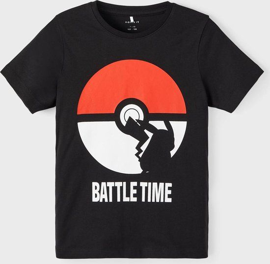 NAME IT NKMNABEL Pokemon T-shirt Boys - Size 122/128 - Black