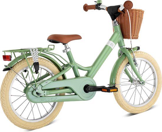 Puky Kinderfiets 16 Youke - Retro Groen - Unisex - 16 Inch - Aluminium Frame