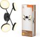 LEDVANCE Decor Spot Moon lamp zwart, 4 verstelbare lampkoppen gekruist, 21 W, 1120 lm, 3000 K