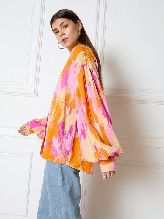 Refined Department FAYA Oversized Blouse - Pink - XS