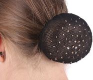 QHP Haarnet Rhinestone Zwart/Bruin