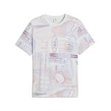 PUMA Essentials+ T-shirt met print voor dames S, White Glow Heather