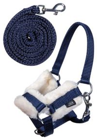 HKM Halster en Halstertouw voor Stokpaard - Hobby Horseing - Navy