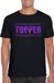 Bellatio Decorations Shoppartners Bv Zwart Topper shirt in paarse glitter letters heren - Toppers dresscode kleding XXL