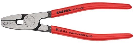 Knipex 9781180 Adereindhulstang met voorinvoering - 180mm