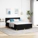 Prolenta Maison Exclusive - Boxspringbed met matras, zwart, 190 x 140 cm, gestoffeerd