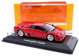 Maxichamps 940103570 1:43 Lamborghini Diablo-1994-rode verzamelminiatuurauto, rood