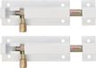 AMIG coulissant slot/plaatgrendel - 4x - aluminium - 5 cm - blanc