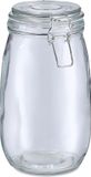 Zeller Voorraadpot/bewaarpot Alfie - 1.4L - glas - beugelsluiting - D11 x H22 cm