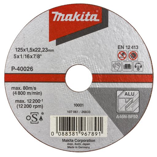 Makita Doorslijpschijf aluminium B-45369