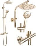 REA Bliss Regendouche Geborsteld Goud 100cm