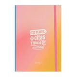 Mr. Wonderful Notitieboek met roze zelfklevende notities, je plannen, afspraken en alles wat je nodig hebt
