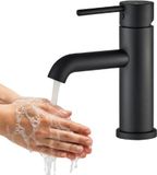 Kuchinox Vrijstaande wastafelkraan zonder afvoerplug, zwart, NOIA BNK_720D