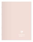 Clairefontaine 981481C Pak met 10 Geniete Schriften Koverbook Blush - 24x32 cm - 96 Pagina's Grote Ruitjes - Wit Papier 90 g - Polypro Omslag Opaak - Willekeurige Kleuren