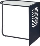 en.casa Bijzettafel Ulvik 50x50x35 cm zwart