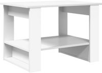 vidaXL Salontafel Wit 72 x 50 x 50 cm Bewerkt Hout