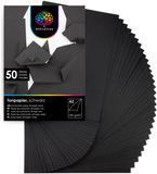 OfficeTree Knutselpapier A3 Zwart - 130 g/m² - 50 Vellen