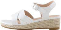 Next - Meisjes - Geweven sandalen met sleehak - Wit