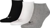 Puma Chaussettes Unisexe - 3 Paires - Taille 47-49 - Gris/Blanc/Noir