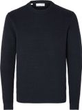 Selected Homme Heren trui SLHDANE regular fit Blauw XL Ronde Hals Volwassenen
