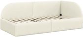 vidaXL Hoek Bed Frame Crème 90 x 200 cm Fluweel