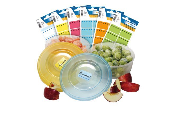 HERMA Etiket 3771 26x40mm diepvries geel 48stuks