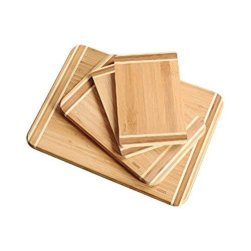 KESPER 58129 Snijplanken Set van 4 - Bamboe
