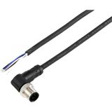 TRU COMPONENTS TC-12833136 M12 Sensor/actuator Cable, 4-pin, Angled, 2m