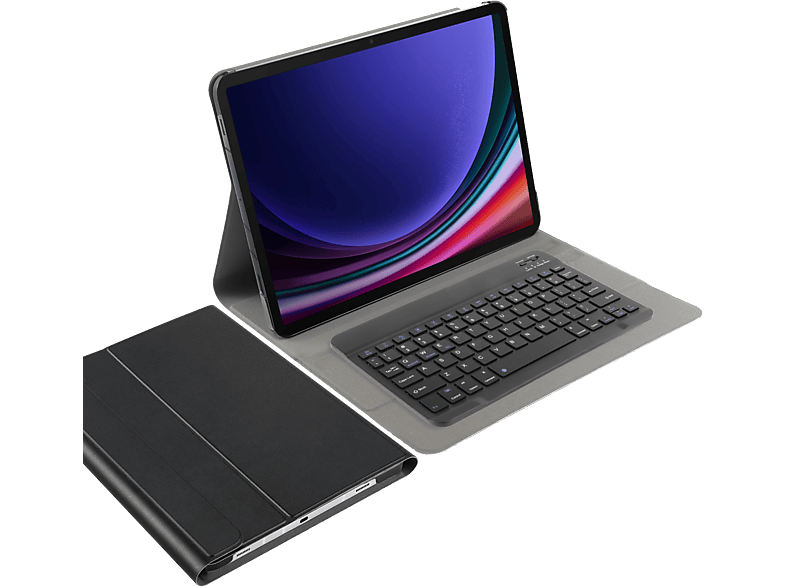 Just In Case Keyboard Cover Voor Samsung Galaxy Tab S10+ / S9+ S9 Fe+ - Zwart