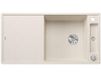 Blanco Silgranit spoelbak, 1000x510 mm, zacht wit