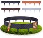BOOGARDI Bordure de jardin aspect rotin · 8m bordure de pelouse plastique anthracite · délimitation de massif 4 coloris palissade pour massif & jardin