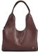 Coccinelle Leren schoudertas Nell Handbag Grained Leather Berry donkerpaars