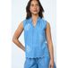 SisterS Point denim top met borduursels - lichtblauw