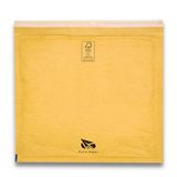 Raylu Paper - Verpakking met 10 enveloppen van kraftpapier met zelfklevende sluiting, gewatteerde enveloppen, bruin, 10 stuks (180 x 160 mm (CD))