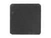 H & H leisteen set 6 borden vierkant, zwart, 15 x 15 x 0,5 cm